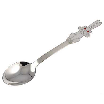 Baby Silver Spoons and Baby Silver Cups | Silver baby spoon Bunny ...