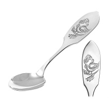 Sterling silver toddler spoon Squirrel