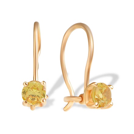 Childrens rose hot sale gold earrings