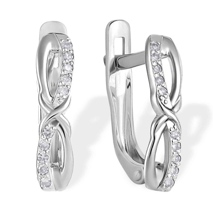 Buy Shaya by CaratLane Infinite Possibilities Earrings in Rhodium Plated  925 Silver online