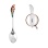 Toddler Silver Spoon with a Red Head Macaw Parrot. View 2