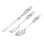 Child Silver Cutlery Set a 'Dolphin'. Antimicrobial 830/999 Silver, Stainless Steel