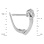 Popular On-trend Earrings with 34 Diamonds. Tested 585 (14K) White Gold, Rhodium Finish. View 2