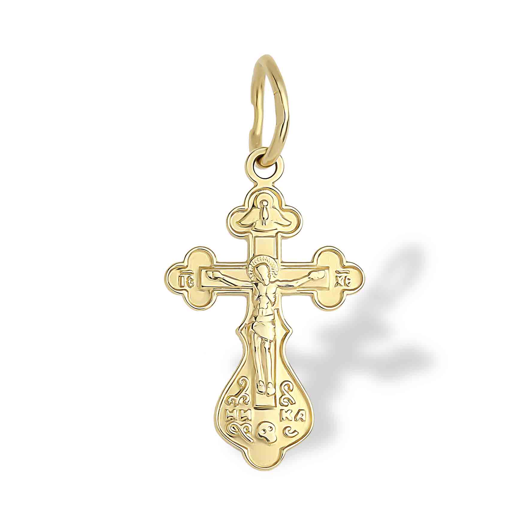 Golgotha Cross Sticker with Gold Trim - Orthodox Depot