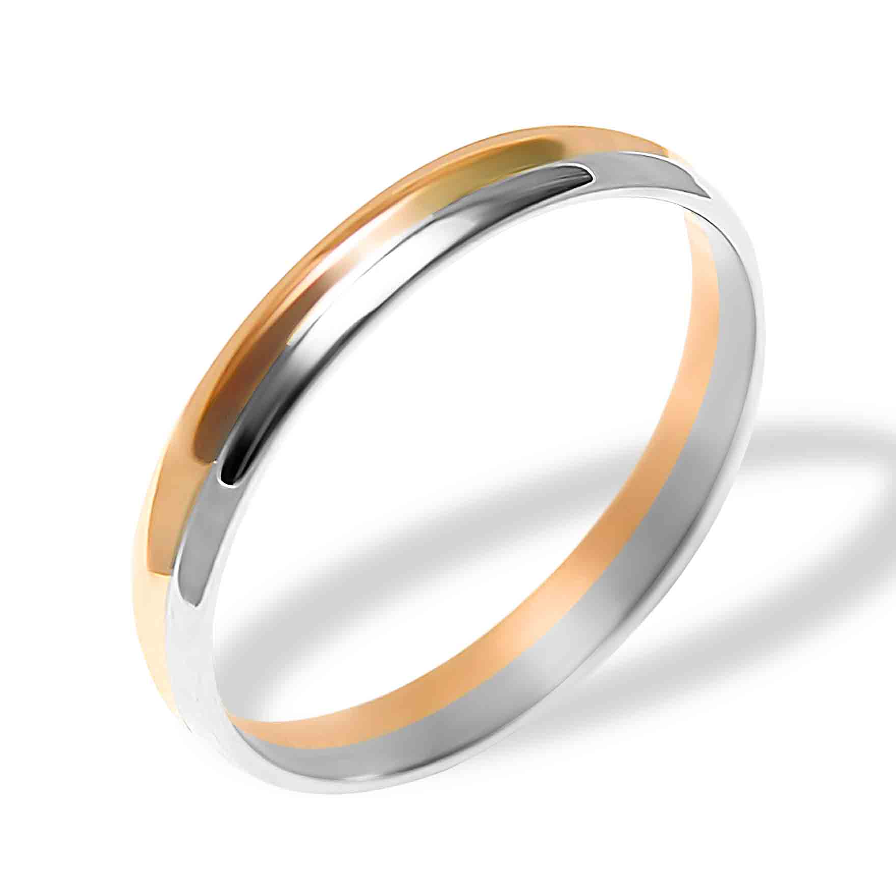 Salmon Spinner Wedding Rings, UV Copper/Fluorescent Orange/Gold