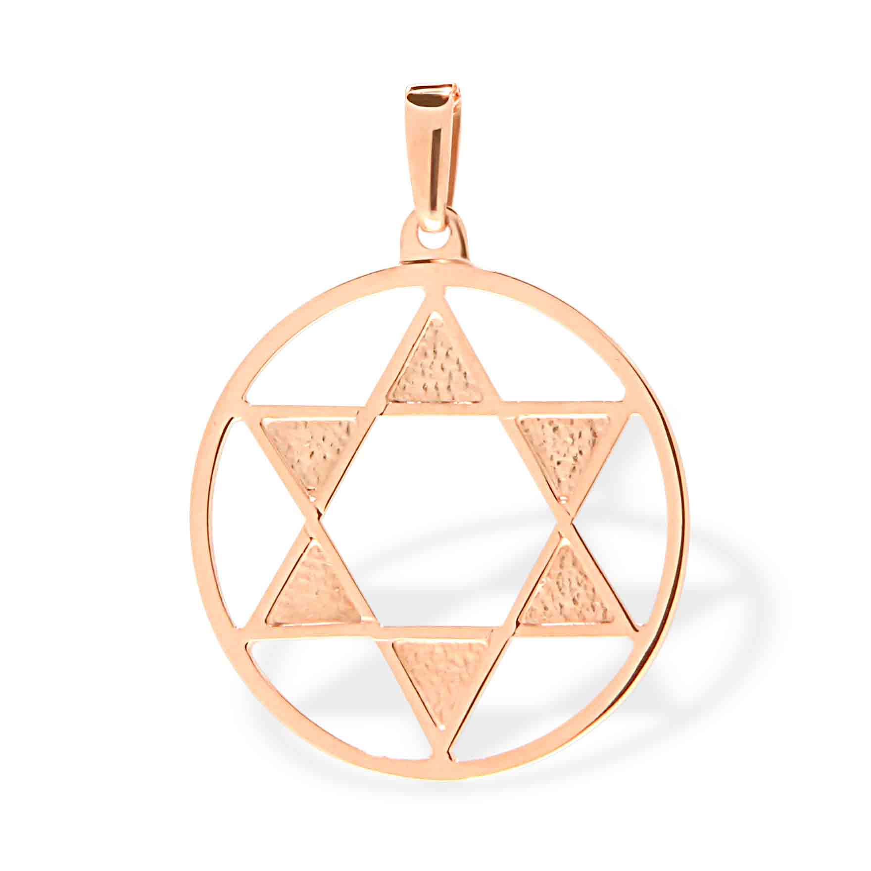 Rose gold star hot sale of david pendant